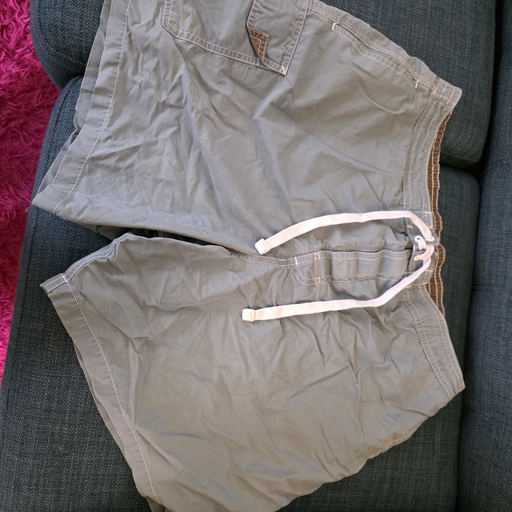 Casual Gray Drawstring Shorts